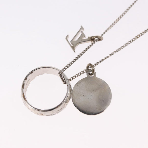 LOUIS VUITTON Ring Necklace metal Silver M62485 LV Auth 186175