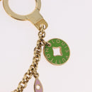 LOUIS VUITTON Porte Cles Chainne Pastille Sleutelhanger Goud M66005 LV Auth 186176M-10