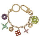 LOUIS VUITTON Porte Cles Chainne Pastille Sleutelhanger Goud M66005 LV Auth 186176M-13