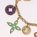 LOUIS VUITTON Porte Cles Chainne Pastille Sleutelhanger Goud M66005 LV Auth 186176M-2