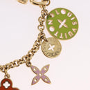 LOUIS VUITTON Porte Cles Chainne Pastille Sleutelhanger Goud M66005 LV Auth 186176M-4