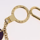 LOUIS VUITTON Porte Cles Chainne Pastille Sleutelhanger Goud M66005 LV Auth 186176M-6