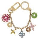LOUIS VUITTON Porte Cles Chainne Pastille Sleutelhanger Goud M66005 LV Auth 186176M-7