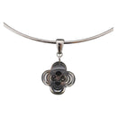 LOUIS VUITTON Corie Arafoli Choker metal Silver LV Auth 186177A-1