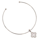 LOUIS VUITTON Corie Arafoli Choker metal Silver LV Auth 186177A-10