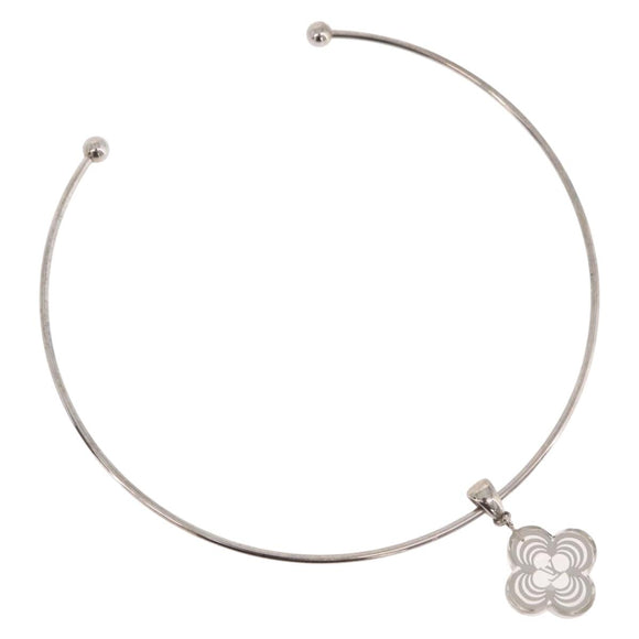 LOUIS VUITTON Corie Arafoli Choker metal Silver LV Auth 186177A