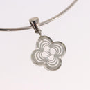 LOUIS VUITTON Corie Arafoli Choker metal Silver LV Auth 186177A-11