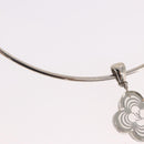 LOUIS VUITTON Corie Arafoli Choker metal Silver LV Auth 186177A-12