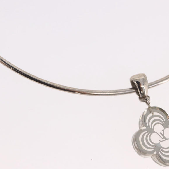 LOUIS VUITTON Corie Arafoli Choker metal Silver LV Auth 186177A