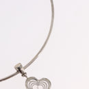 LOUIS VUITTON Corie Arafoli Choker metal Silver LV Auth 186177A-15