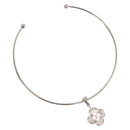 LOUIS VUITTON Corie Arafoli Choker metal Silver LV Auth 186177A-2
