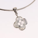 LOUIS VUITTON Corie Arafoli Choker metal Silver LV Auth 186177A-3