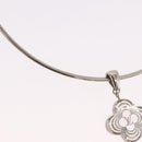 LOUIS VUITTON Corie Arafoli Choker metal Silver LV Auth 186177A-4