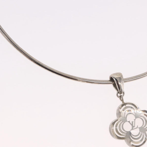 LOUIS VUITTON Corie Arafoli Choker metal Silver LV Auth 186177A
