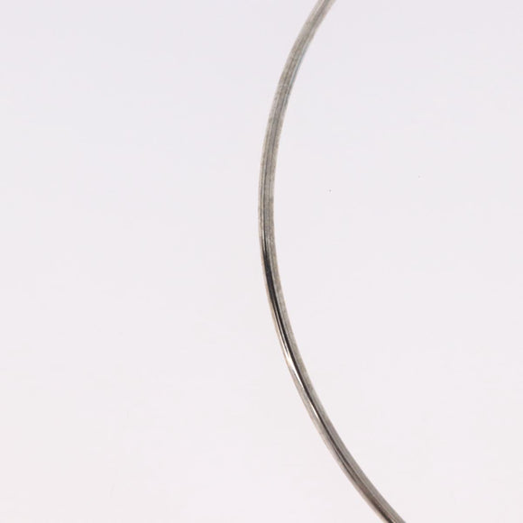 LOUIS VUITTON Corie Arafoli Choker metal Silver LV Auth 186177A