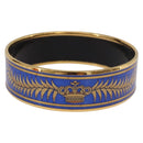 HERMES Cloisonne Emilel GM Bracelet metal Gold Tone Auth 186179M-5