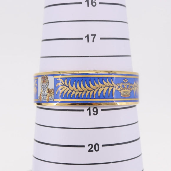 HERMES Cloisonne Emilel GM Bracelet metal Gold Tone Auth 186179M