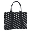 BALENCIAGA Trade Tote Bag Canvas Black Silver 621826 Auth 186183M-1