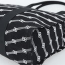 BALENCIAGA Trade Tote Bag Canvas Black Silver 621826 Auth 186183M-10