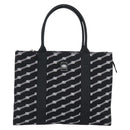 BALENCIAGA Trade Tote Bag Canvas Black Silver 621826 Auth 186183M-2