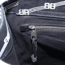 BALENCIAGA Trade Tote Bag Canvas Black Silver 621826 Auth 186183M-20