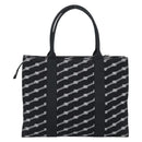 BALENCIAGA Trade Tote Bag Canvas Black Silver 621826 Auth 186183M-3