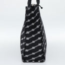 BALENCIAGA Trade Tote Bag Canvas Black Silver 621826 Auth 186183M-4