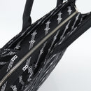 BALENCIAGA Trade Tote Bag Canvas Black Silver 621826 Auth 186183M-6