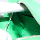 BOTTEGA VENETA INTRECCIATO Shoulder Bag Leather Green Silver Auth 186185M-19