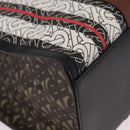 BURBERRY Tote Bag PVC Leather Brown Gold Auth 186186M-9