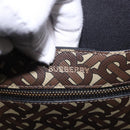 BURBERRY Tote Bag PVC Leather Brown Gold Auth 186186M-10