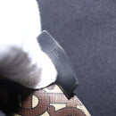 BURBERRY Tote Bag PVC Leather Brown Gold Auth 186186M-12