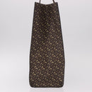 BURBERRY Tote Bag PVC Leather Brown Gold Auth 186186M-3