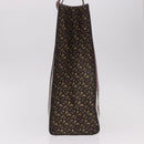 BURBERRY Tote Bag PVC Leather Brown Gold Auth 186186M-4