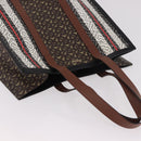 BURBERRY Tote Bag PVC Leather Brown Gold Auth 186186M-6