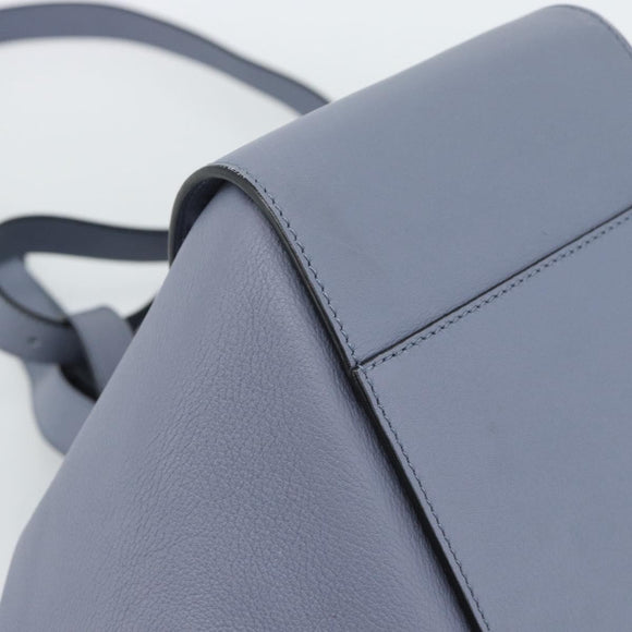 LOEWE Hammock Small Hand Bag Leather 2way Light Blue Gold Auth 186188SM