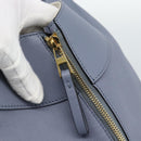 LOEWE Hammock Small Hand Bag Leather 2way Light Blue Gold Auth 186188SM-19