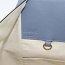 LOEWE Hammock Small Hand Bag Leather 2way Light Blue Gold Auth 186188SM-21