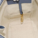 LOEWE Hammock Small Hand Bag Leather 2way Light Blue Gold Auth 186188SM-23