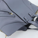 LOEWE Hammock Small Hand Bag Leather 2way Light Blue Gold Auth 186188SM-6