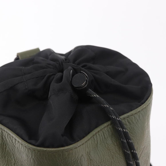 LOUIS VUITTON Monogram Shadow Chalk Sling Bag Green M44634 LV Auth 186190M