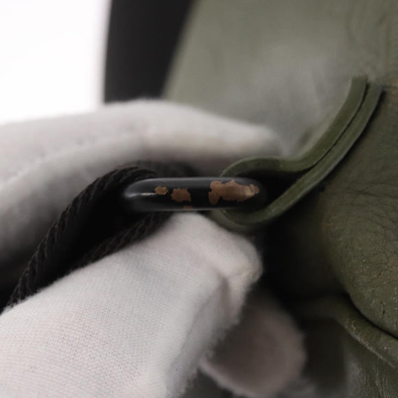 LOUIS VUITTON Monogram Shadow Chalk Sling Bag Green M44634 LV Auth 186190M