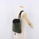 LOUIS VUITTON Monogram Shadow Chalk Sling Bag Green M44634 LV Auth 186190M-25