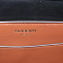 BURBERRY Hand Bag PVC Canvas 2way Brown Gold Auth 186191M-17