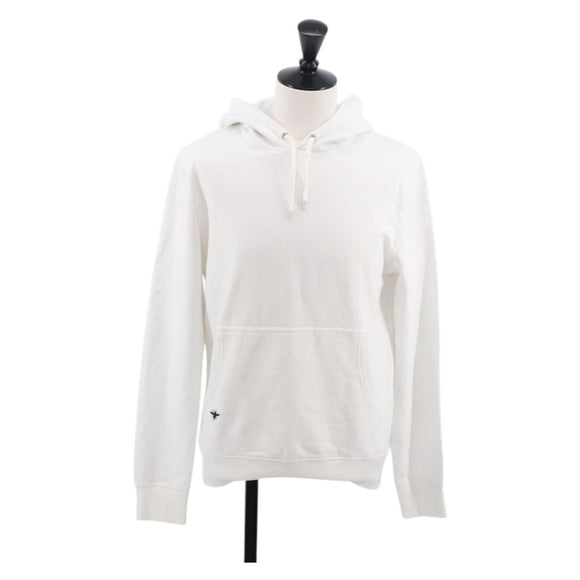 Christian Dior DIOR HOMME Bee Hoodie Cotton White Auth 186193M