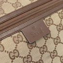 GUCCI GG Canvas Shoulder Bag Beige Silver 90477 Auth 186195A-17