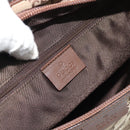 GUCCI GG Canvas Shoulder Bag Beige Silver 90477 Auth 186195A-18