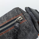 Christian Dior Trotter Canvas Flight Shoulder Bag Gray Silver Auth 186198V-14
