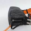 Christian Dior Trotter Canvas Flight Shoulder Bag Gray Silver Auth 186198V-5