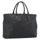 BOTTEGA VENETA Marco Polo Tote Bag PVC Black Gold Auth 186200A-1
